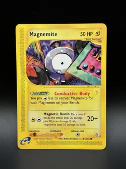 Magnemite 91/147 Pokemon Aquapolis LP/NM - 0205 - Image 1