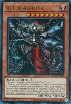 x1 Queen Azamina - SUDA-EN009 - Ultra Rare - 1st Edition Yu-Gi-Oh! M/NM - Image 1