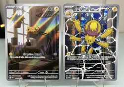 Pokemon TCG White Flare Joltik 116/086 and Galvantula 117/086 Full Art English - Image 1