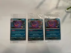 LOT (3) Gengar 050/088 EB Games Promo FRENCH Sealed Pokemon Gamestop - Image 1