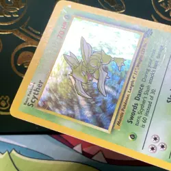 Pokemon 1999 Scyther Jungle 10/64 Holo Rare HP - Image 5