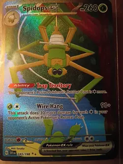 Pokemon TCG Spidops ex Scarlet & Violet Base Set 243/198 Illustration Rare NM - Image 2