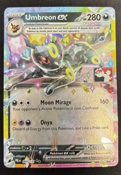 060/131 Umbreon ex Pokemon TCG Prize Pack Series 7 Play Stamped Prismatic - Image 1