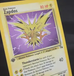Pokemon 1st Edition Zapdos Holo Rare - 15/62 Fossil - Image 3