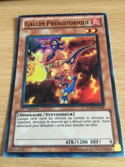 Carte Yu-Gi-Oh! HA04-FR016 Gallim Prehistorique (Super Rare) 1ere Edition - Image 1