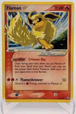 Pokemon EX Power Keeper - Flareon Gold Star 100/108 - Holofoil - DMG - Image 1