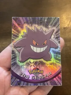 Pokemon Topps Gengar Animation Series 2 Rainbow Foil #94 Holo Vintage TCG Banger - Image 1