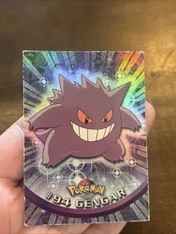 Pokemon Topps Gengar Animation Series 2 Rainbow Foil #94 Holo Vintage TCG Banger - Image 2