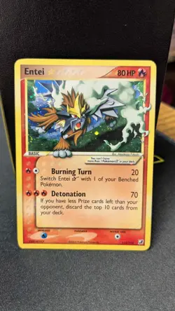 Pokemon EX Unseen Forces - Entei Gold Star 113/115 - Holofoil - HP - Image 3