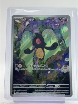 YAMASK 2025 POKEMON WHITE FLARE ILLUSTRATION RARE 122/086 Q3384 - Image 1