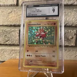 Pokemon TCG Hitmonchan CGC 9 Holo Rare Evolutions 62/108 90 HP English - Image 1