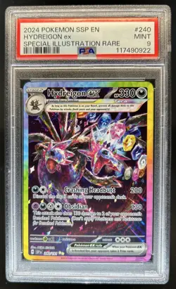 2024 Pokemon Surging Sparks Hydreigon Ex #240/191 PSA 9 - Image 1