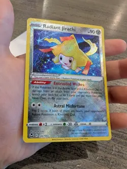 Pokemon TCG Radiant Jirachi S&S - Silver Tempest 120/195 Holo Radiant ✨ - Image 1
