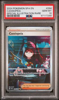 2024 Pokemon Cassiopeia Shrouded Fable 094/064 Special Illustration Rare PSA 10 - Image 1