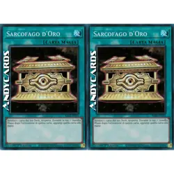 SARCOFAGO D'ORO 2x • (Gold Sarcophagus) • Super R • RA02 IT052 • 1Ed • Yugioh! - Image 1
