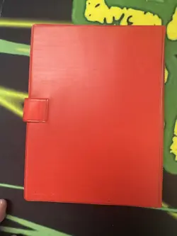 1999 Pikachu Pokemon Binder Red 4 Pocket 120 Slot Plus 227 non holo cards - Image 2