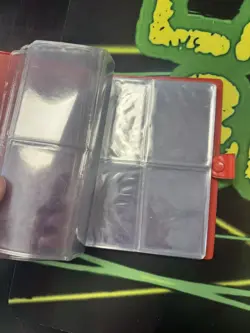 1999 Pikachu Pokemon Binder Red 4 Pocket 120 Slot Plus 227 non holo cards - Image 5