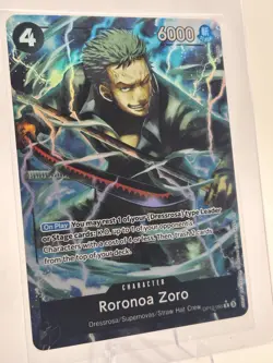 Bandai Roronoa Zoro OP10-095 Rare Character Card 6000 Power One Piece - Image 1