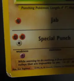 Hitmonchan 7/102 Base Set Pokemon Card - Image 3
