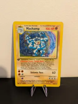 Machamp 8/102 Rare Base Set Holo Pokemon Card Unlimited Edition 1999 - Image 1