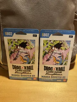 2 Bandai Dragon Ball Super Card Game Fusion World Manga Booster 02 Packs English - Image 1
