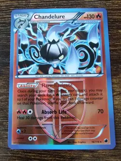 Team Plasma's Chandelure 16/116 Plasma Freeze Reverse Holo Pokemon Card - Image 1