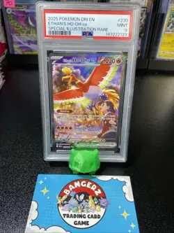 PSA 9 Ethan's Ho-oh EX Special Illustration Rare Destined Rivals Pokemon Card - Image 1