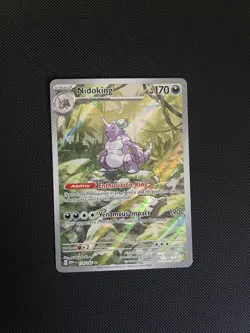 Pokemon TCG Nidoking Scarlet & Violet 151 Illustration Rare Card 174/165 - Image 1