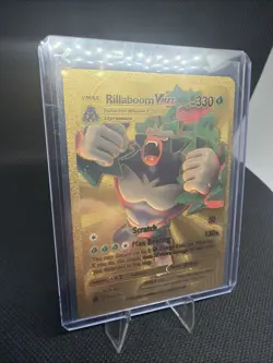 Rillaboom Vmax Gold Foil Fan Art Textured Collector Pokemon Card - Image 2