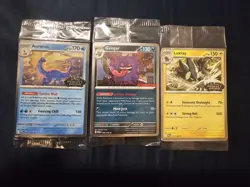 Pokemon TCG: Perfect Order Promo Card Set - Luxray, Gengar, & Aurorus GameStop. - Image 1