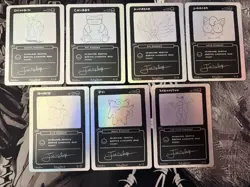 Pokemon PokeDerp Series 2 Sketch Cards Complete Set 1-7 Fan Art - Image 1