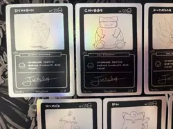 Pokemon PokeDerp Series 2 Sketch Cards Complete Set 1-7 Fan Art - Image 2