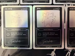Pokemon PokeDerp Series 2 Sketch Cards Complete Set 1-7 Fan Art - Image 4