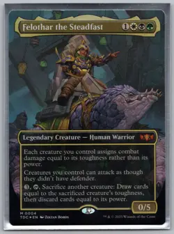 Felothar the Steadfast (Borderless) FOIL - Commander: Tarkir: Dragonstorm - MTG - Image 1