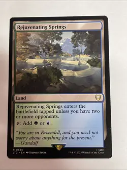 MTG Rejuvenating Springs #325 Lord of the Rings Rare - Image 1