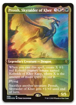 Prossh, Skyraider of Kher (Foil Etched) #530 NM Commander Legends CMR Magic MTG - Image 1