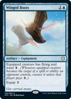 Winged Boots Adventures in the Forgotten Realms Commander HEAVILY PLD ABUGames - Image 1
