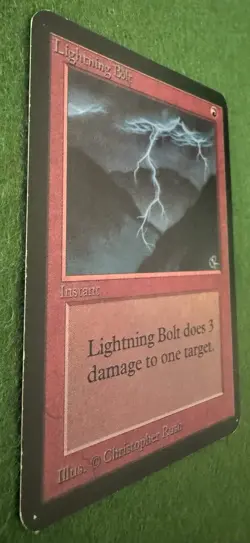 MtG Lightning Bolt Alpha Edition - Image 2