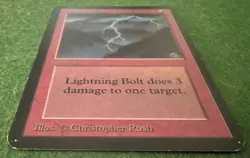 MtG Lightning Bolt Alpha Edition - Image 3