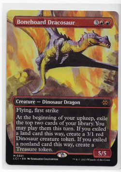 Bonehoard Dracosaur (Borderless) The Lost Caverns of Ixalan (NM) #0321 - Image 1