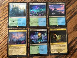 MTG Simic (green blue) - Utility Land Lot - x6 NM regular MTG Commander - Image 1
