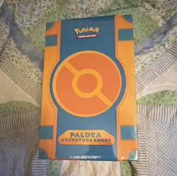 Pokemon TCG Paldea Adventure Chest Sealed Box English 2024 7 Promo 6 Booster - Image 1