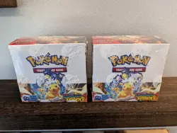 ​2x Pokemon TCG Scarlet & Violet Surging Sparks Booster Boxes (Factory Sealed). - Image 1
