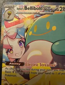 Iono's Bellibolt EX 183/159 Special Illustration Rare Journey Together Pokemon - Image 2