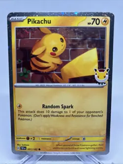 Pikachu 51/162 Stamped 2026 Pokemon Day 30th Anniversary Promo TCG - Image 1