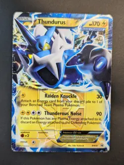 Thundurus EX BW 81 Ultra Rare Holo Promo Black & White Pokemon - Image 1