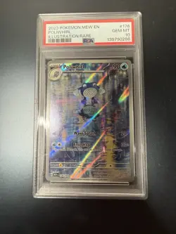 Pokemon Poliwhirl 176 Scarlet & Violet 151 PSA 10 - Image 1