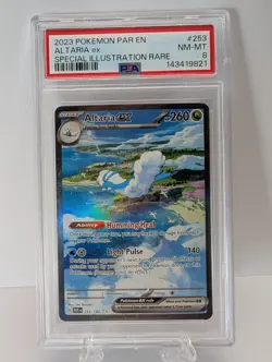 PSA 8 Altaria Ex Special Illustration 253 2023 Pokemon Paradox Rift - Image 1
