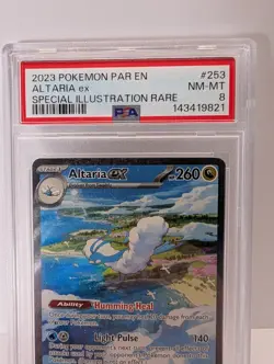 PSA 8 Altaria Ex Special Illustration 253 2023 Pokemon Paradox Rift - Image 4
