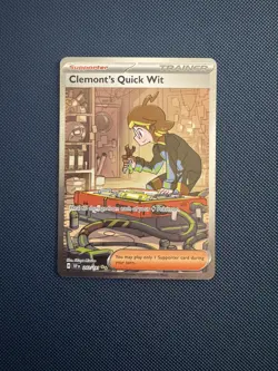 🔥Clemonts Quick Wit 243/191 Pokemon Surging Sparks Special Illustration Rare🔥 - Image 1